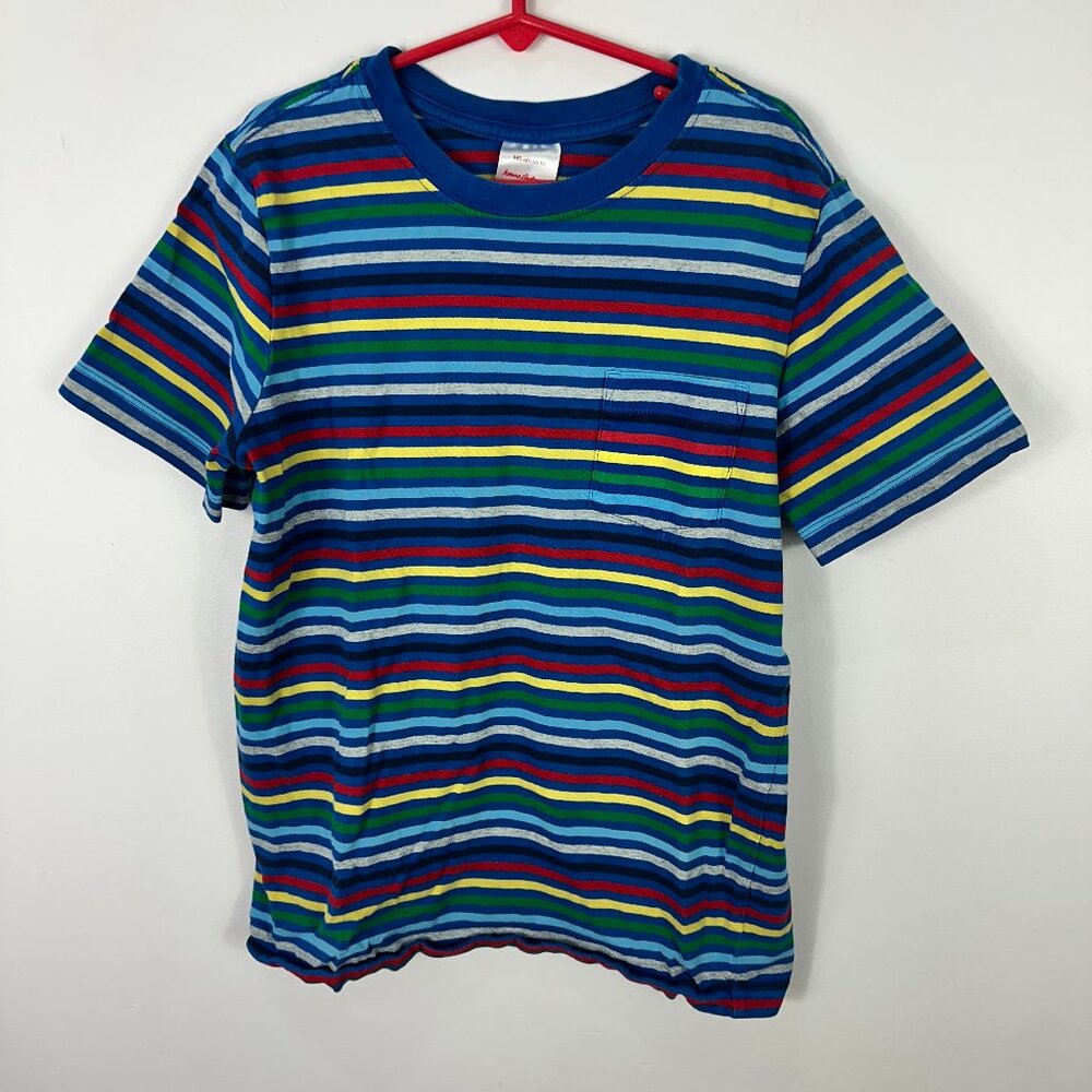 Hanna Andersson Boys 10 Colorful Stripe Tee‎ Shirt